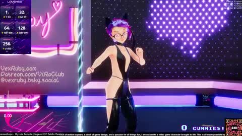 Snapshot of vexruby chatting on 02/16/25, 01:03 Vex Ruby online show from 02/16/25, 01:03