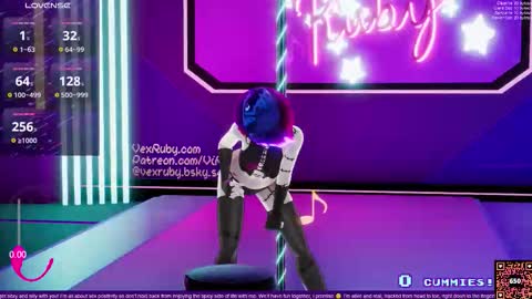 Snapshot of vexruby chatting on 10/26/25, 12:16 Vex Ruby online show from 10/26/25, 12:16