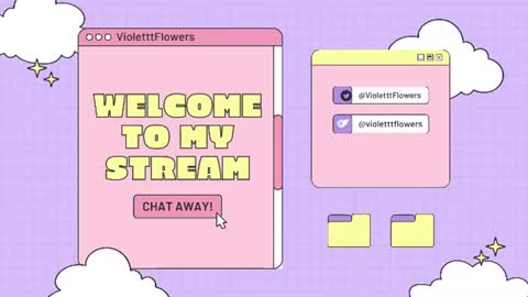 Snapshot of violetttflowers chatting on 07/19/26, 02:26 Violet Flowers online show from 07/19/26, 02:26