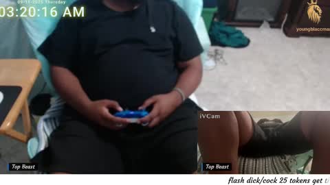 Snapshot of younblaccman6969 chatting on 09/11/25, 07:19 younblaccman6969 online show from 09/11/25, 07:19