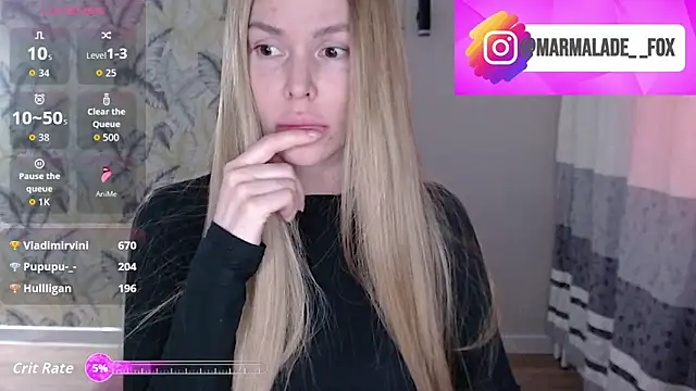 Marmalade Fox online show from 04/19/26, 04:12