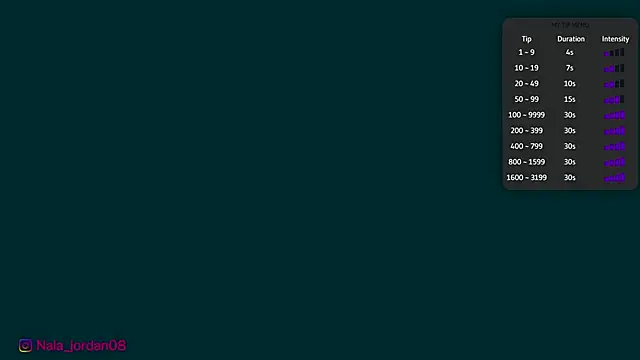 Nala j8 online show from 03/13/26, 11:39