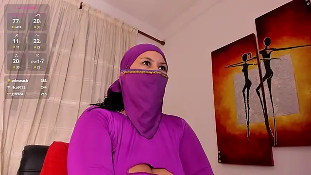 Amina hafsa online show from 02/22/25, 10:42