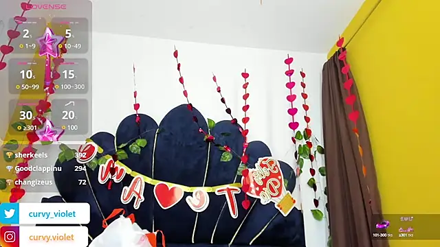 Snapshot of CurvyViolet chatting on 02/17/25, 12:16 CurvyViolet online show from 02/17/25, 12:16