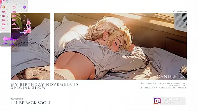 Candle  lz online show from 03/18/25, 07:08