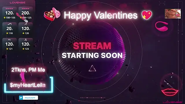 Snapshot of iHeartLeila chatting on 02/14/26, 12:29 iHeartLeila online show from 02/14/26, 12:29