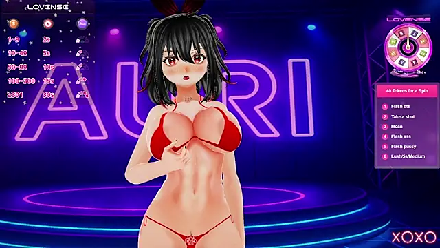 Auri Hikaru online show from 10/10/25, 07:02