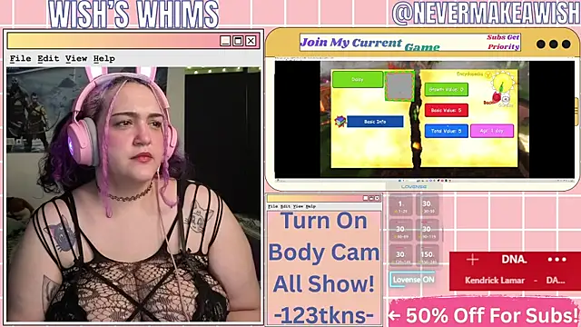 nevermakeawish online show from 05/24/26, 09:58