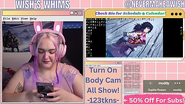 Snapshot of nevermakeawish chatting on 06/18/26, 11:14 nevermakeawish online show from 06/18/26, 11:14