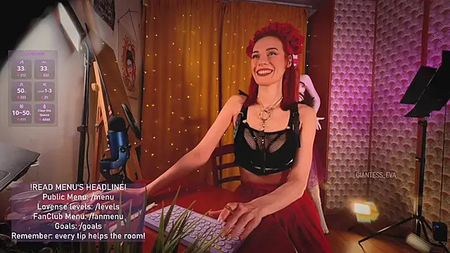 Giantess Eva online show from 04/12/26, 05:51