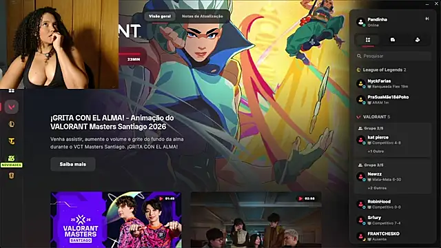 pandinhagamer online show from 02/26/26, 04:33