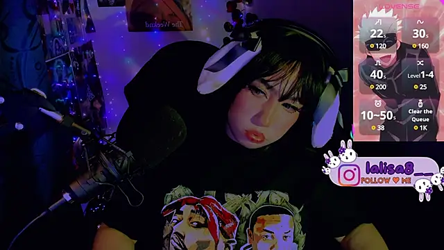 Snapshot of lalisa8 chatting on 01/19/25, 04:22 lalisa8 online show from 01/19/25, 04:22