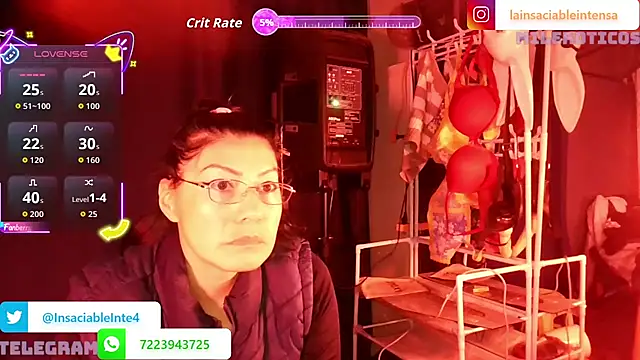 LaInsaciableIntensa online show from 04/16/26, 01:50