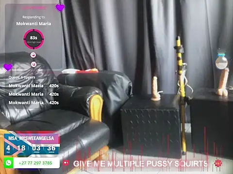 Snapshot of MySweetAngelsSA chatting on 10/24/25, 12:56 MySweetAngelsSA online show from 10/24/25, 12:56